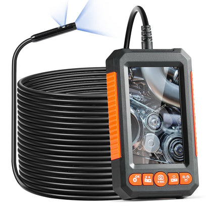 VEVOR Endoscope Camera with Lights Dual Lens Borescope 49.2FT Cable 4.3" Screen - Asmota