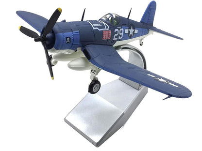 Vought F4U - 1D Corsair Fighter Aircraft "VF - 17 Jolly Rogers 16 - Victory Ace Lt. (jg) Ira Kepford" (1944) United States Navy 1/72 Diecast Model Airplane - Asmota