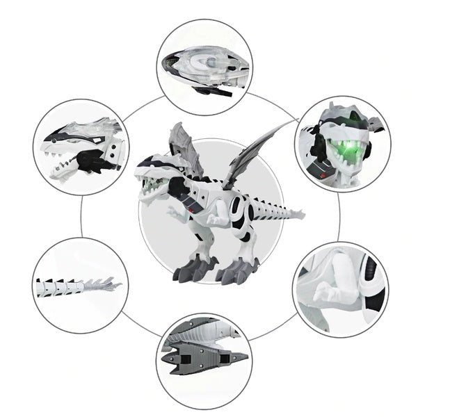 Walking Dragon Toy Fire Breathing Water Spray Dinosaur - Asmota