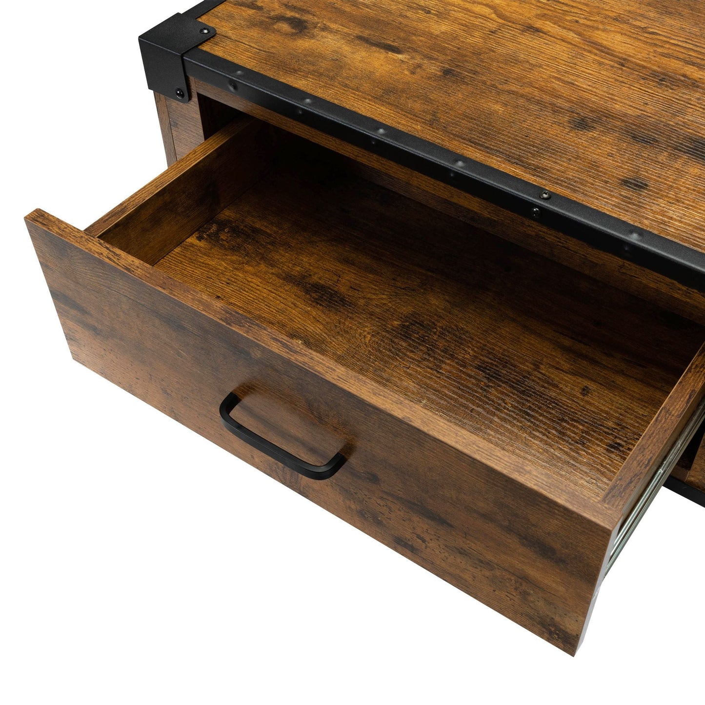 Wall - Mounted Wooden Salon Station; Beauty Styling Table; with 3 Holes for Hair Dryer; Curling Iron; Hair Straightener - Asmota