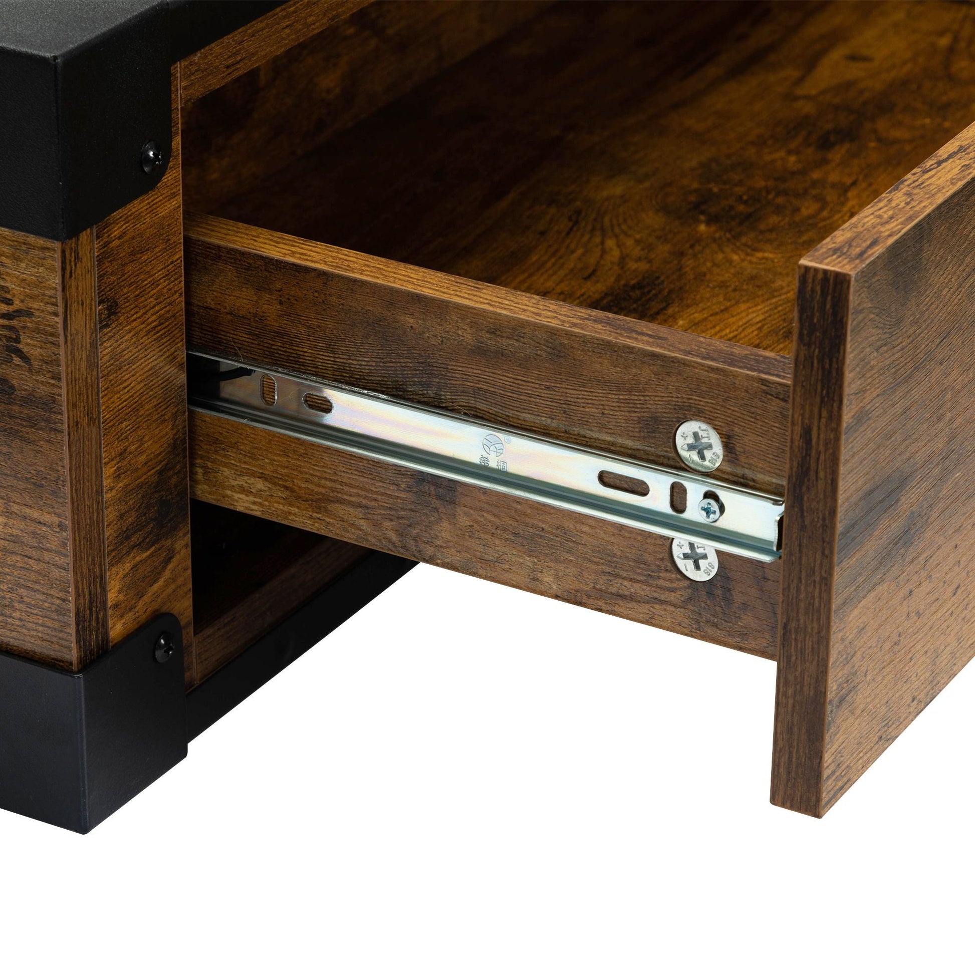 Wall - Mounted Wooden Salon Station; Beauty Styling Table; with 3 Holes for Hair Dryer; Curling Iron; Hair Straightener - Asmota