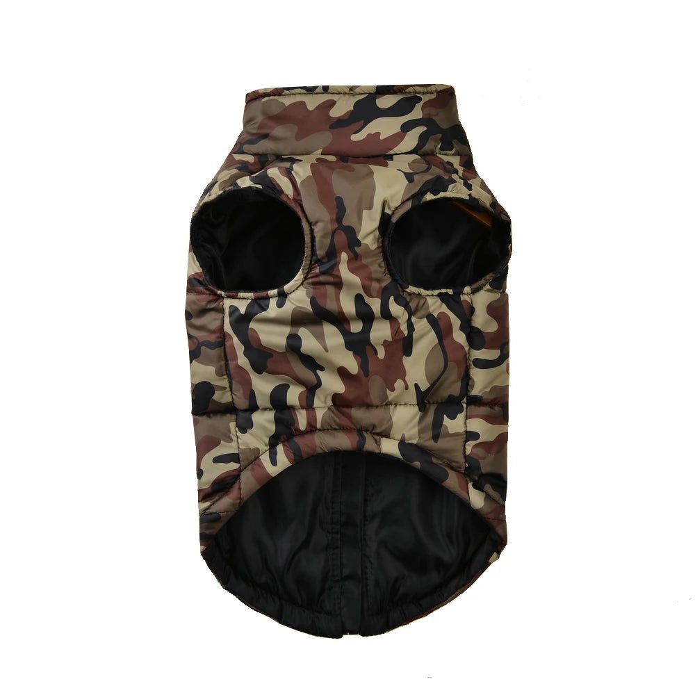 Winter Dog Clothes Coat Waterproof Puppy Cat Jacket For Large Dogs Camouflage Print Warm Windproof Pet Labrodor Apparel Costume - Asmota