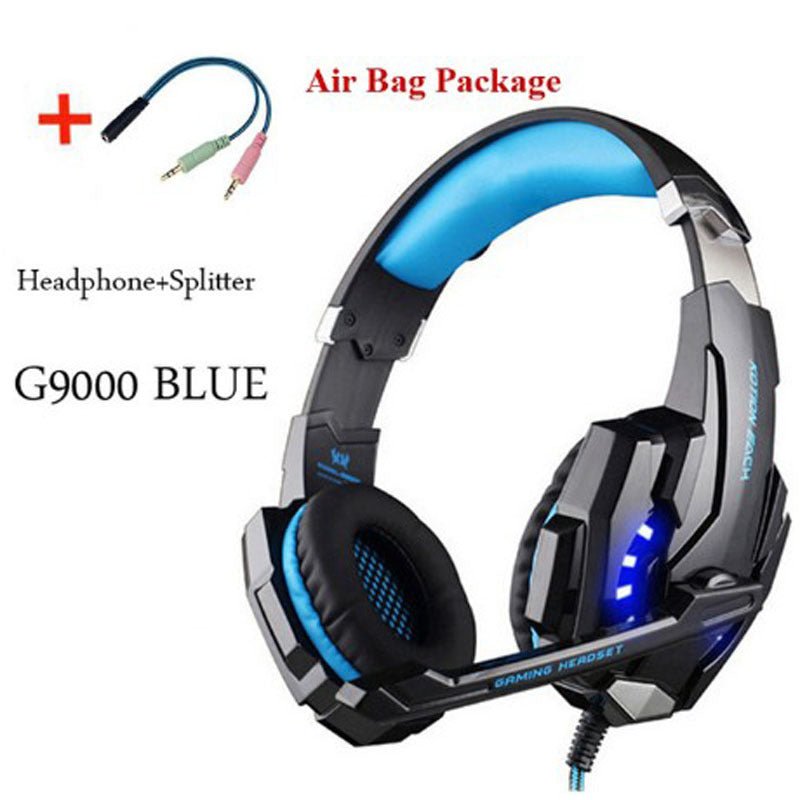 Wired Gaming Headset Headphones Surround Sound Deep Bass Stereo Casque Earphones With Microphone - Asmota