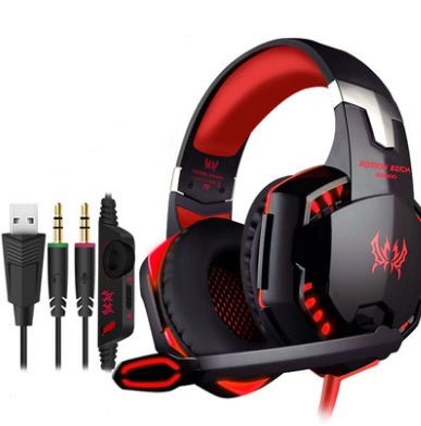 Wired Gaming Headset Headphones Surround Sound Deep Bass Stereo Casque Earphones With Microphone - Asmota