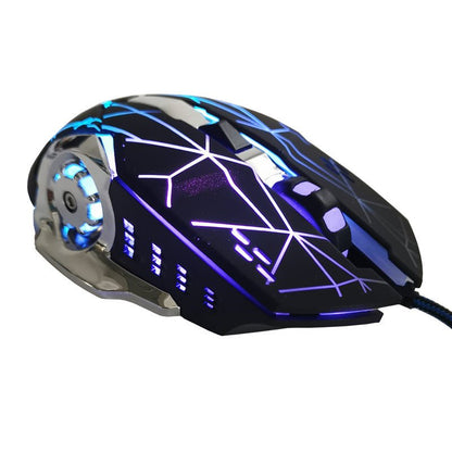 Wired Gaming Mouse 5500DPI 7 - Color LED Backlight Optical Mouse Gamer USB 7 Buttons PC Gamer Computer Laptop Desktop Mice - Asmota