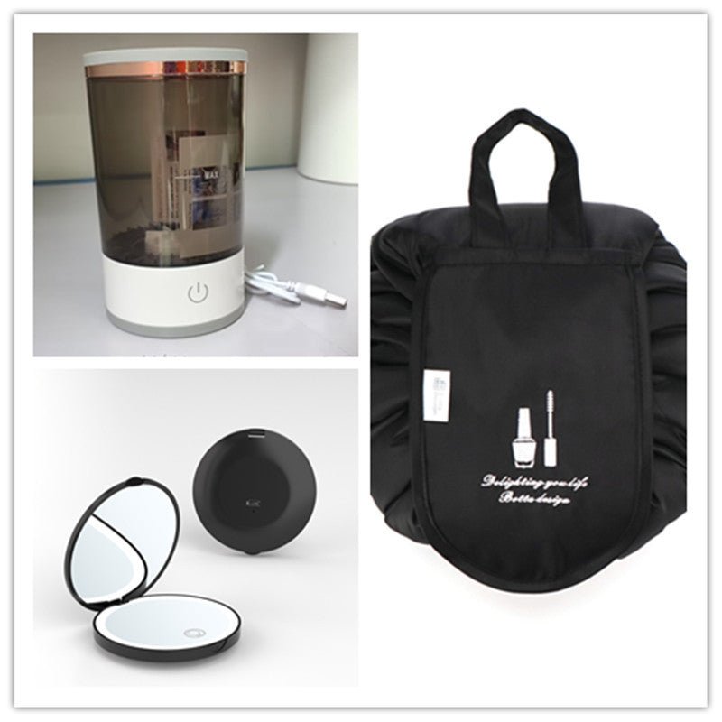 Women Eye Shadow Brush Cleaning Tool Portable Electric Makeup Brush Cleaner Machine With USB Charging Automatic Cosmetic Brush - Asmota