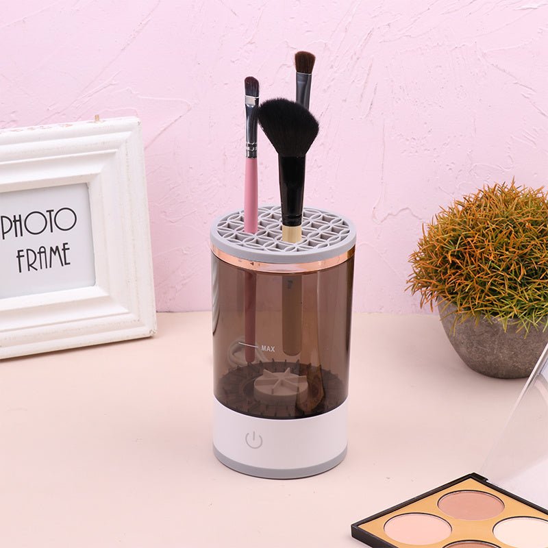 Women Eye Shadow Brush Cleaning Tool Portable Electric Makeup Brush Cleaner Machine With USB Charging Automatic Cosmetic Brush - Asmota