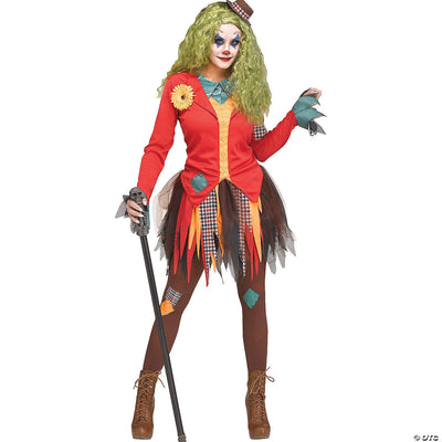 Womens rowdy clown costume sm/med