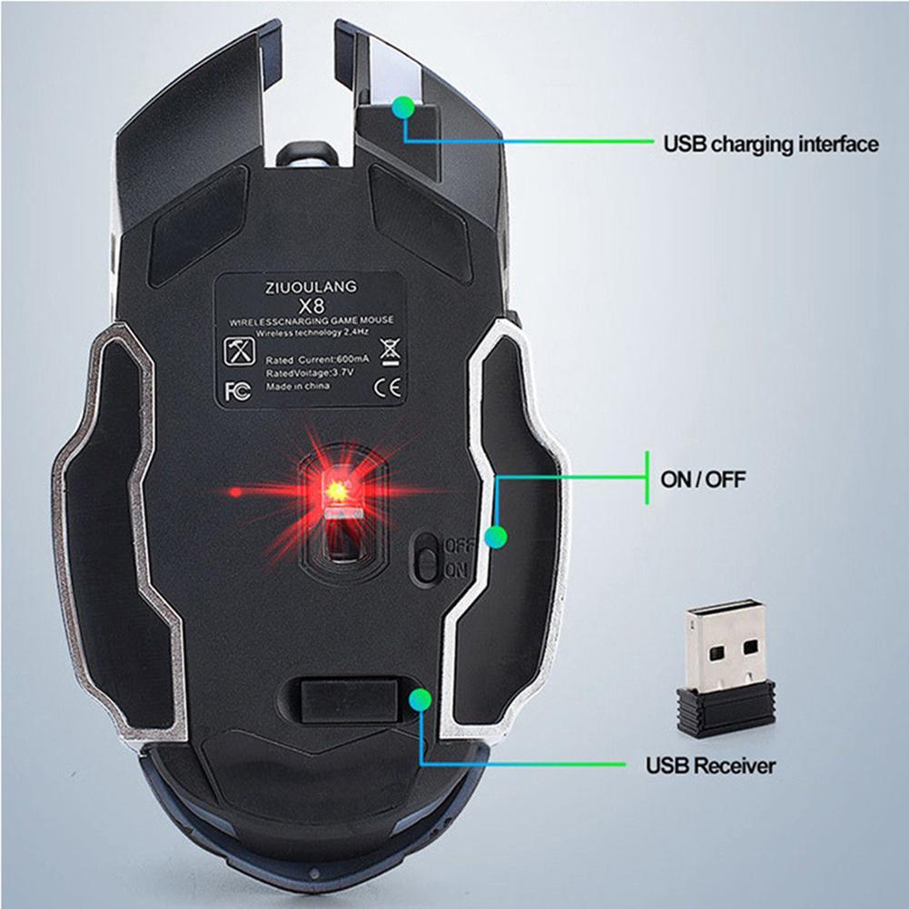 X8 Wireless Charging Gaming Mouse - Asmota