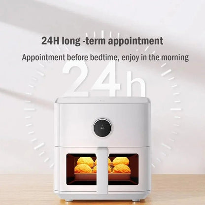 XIAOMI Mijia Smart Air Fryer 5.5L Home Smokeless Electric Oven Visible Capacity Multifunctional Oil - Free Oven - Asmota