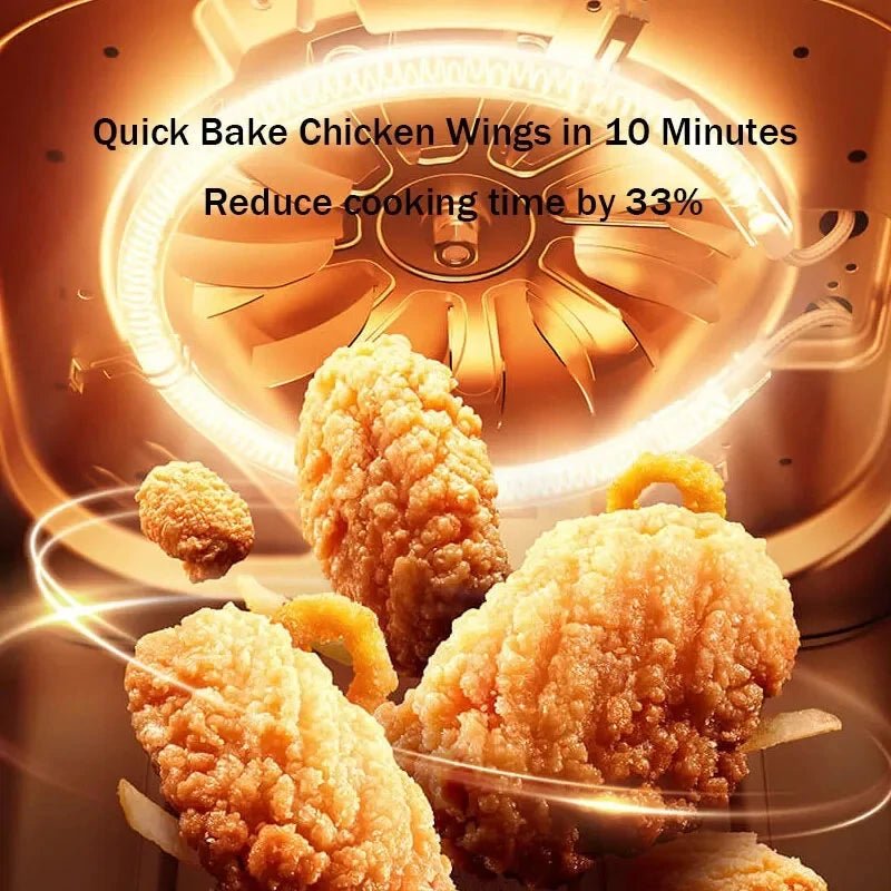 XIAOMI Mijia Smart Air Fryer 5.5L Home Smokeless Electric Oven Visible Capacity Multifunctional Oil - Free Oven - Asmota