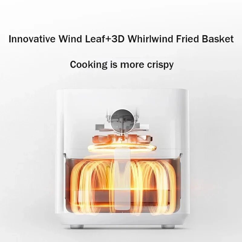 XIAOMI Mijia Smart Air Fryer 5.5L Home Smokeless Electric Oven Visible Capacity Multifunctional Oil - Free Oven - Asmota