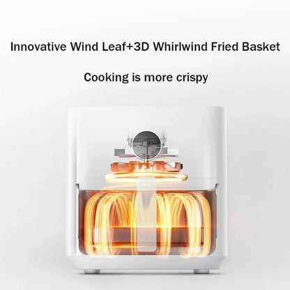 XIAOMI Mijia Smart Air Fryer 5.5L Home Smokeless Electric Oven Visible Capacity Multifunctional Oil - Free Oven - Asmota